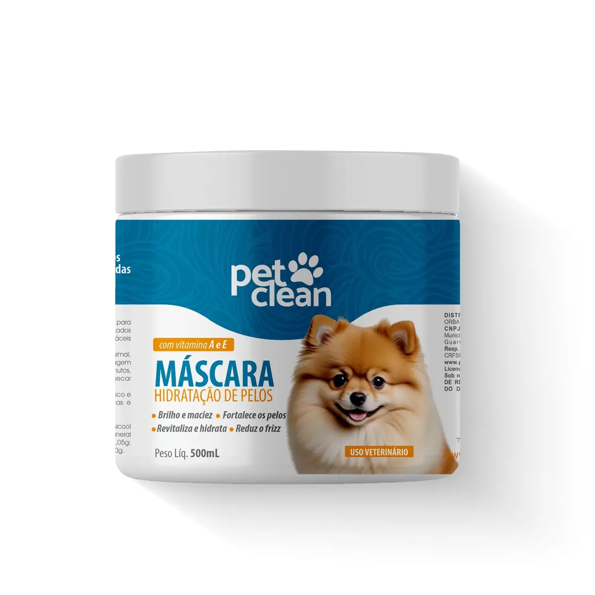 Máscara Soft Line para Hidratação de pelos 500g, Pet Clean | Hidrata e fortalece todos os tipos de pelo, reduz o frizz e devolve brilho e maciez