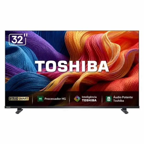 Smart Tv Toshiba Qled Hd 32 Polegadas Com Processador Hg, Int