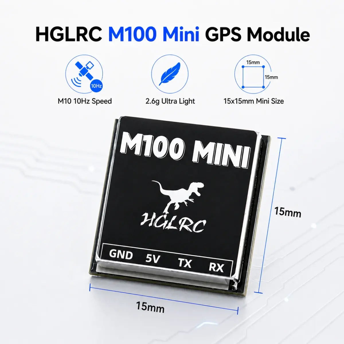 HGLRC M100 Mini Pro 5883 Receptor GPS Opções de Modelo M10 Módulo GNSS para Drones FPV Freestyle Peças de Reposição para Reparo de Aeronaves RC