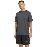 Camiseta Sem Costura Workout Essentials adidas Performance Preto - 1