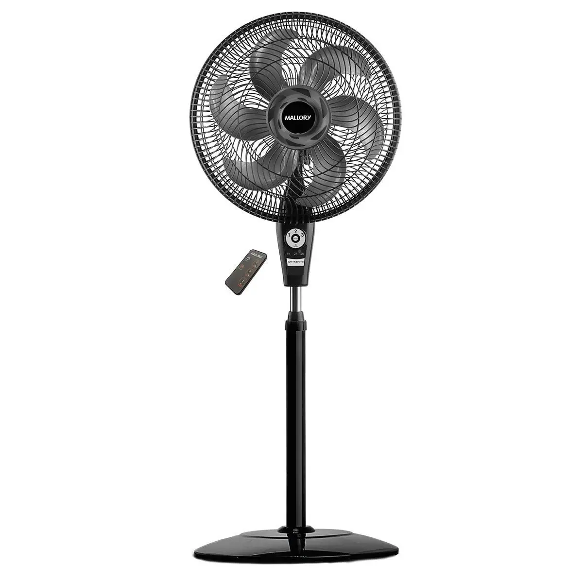 Ventilador de Coluna Mallory Air Timer TS+ Com Controle Remoto 126W, Silencioso, Com Hélice de 6 pás, Auto desligamento programável de até 7 horas - PR-GR - 220V