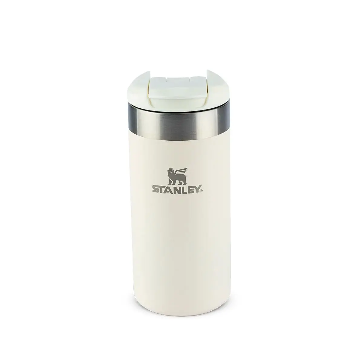 Stanley - Garrafa Térmica AeroLight Transit, garrafa isolada em vácuo para café, chá e bebidas, em aço inoxidável leve, 354ml, Cream - 1
