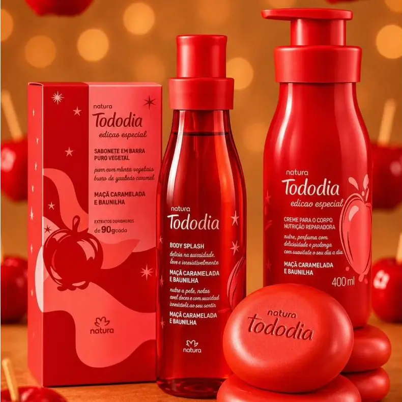 Perfume Tododia Maçã Caramelizada e Baunilha: O Aroma Que Aquece a Alma