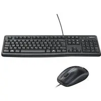 Combo Teclado e Mouse com fio USB Logitech MK120 com Design Confortável, Durável e Resistente à Respingos e Layout ABNT2 - 920-004429 - 1