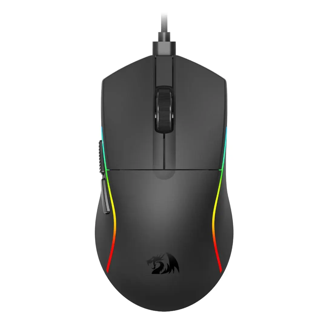 Mouse Gamer Redragon Deicide RGB Preto PAW3313 1000DPI M816-RGB USB-C REMOVIVEL - 1