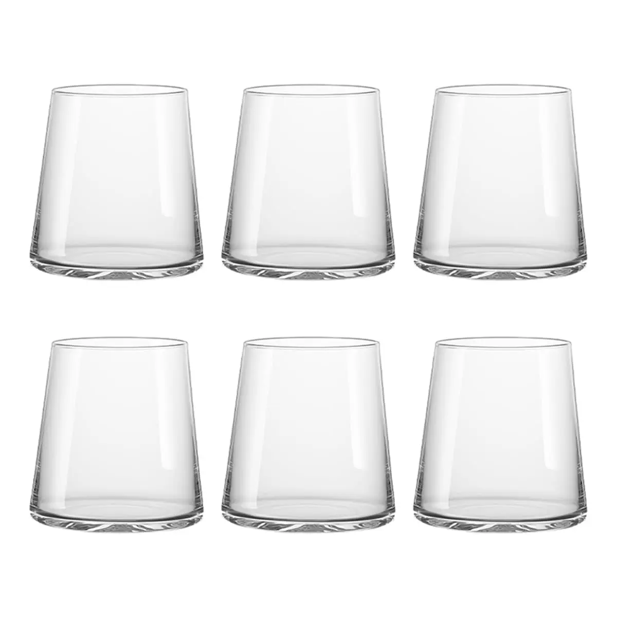 Jogo 6 Copos Cristal Ray 300ml Alta Resistência para Whisky e Drinks