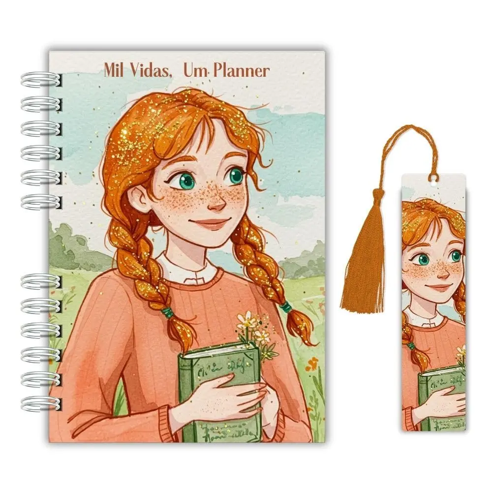 Planner Diário de Leitura – Edição Anne with an E | Inspirado em Anne of Green Gables | Capa Dura + Marcadores Exclusivos - 1