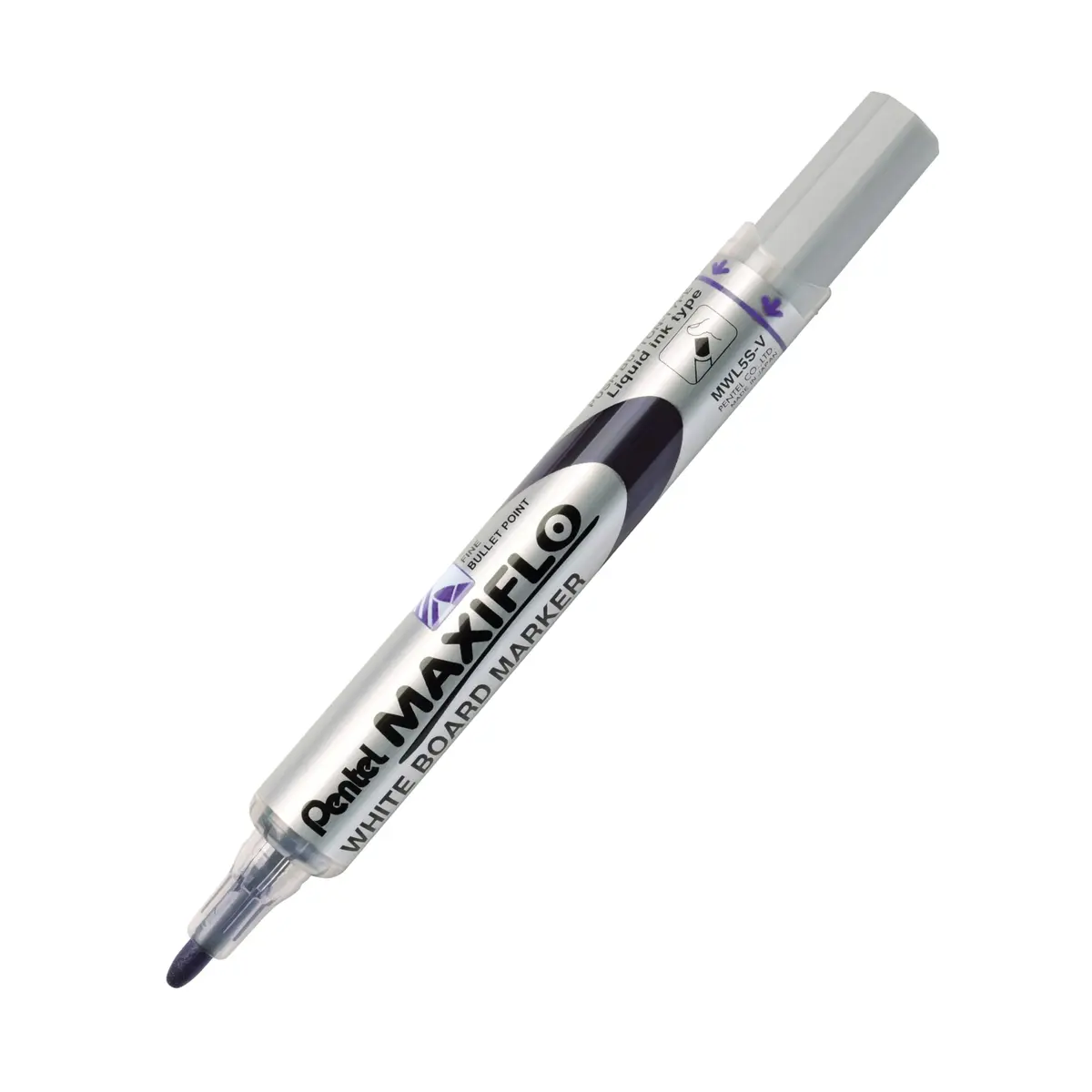 Pentel Marcador Para Quadro Branco MAXIFLO Ponta Fina 4.0mm Violeta MWL5S-V