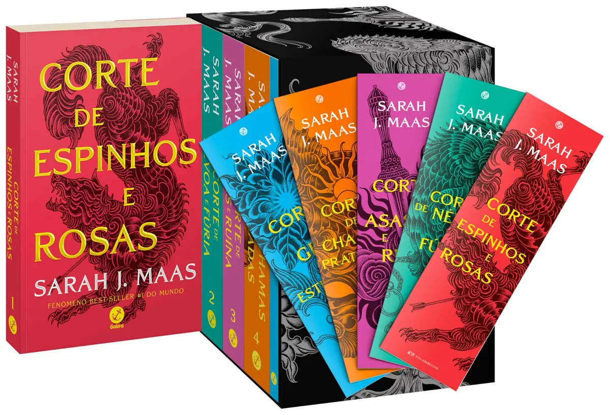 Box Corte de espinhos e rosas (Novas capas) - Acompanha marcadores - 1