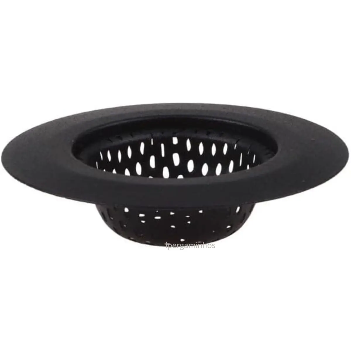 Ralo de Pia Premium Plástico Preto 7cm de Diâmetro Inox Premium Previne Entupimentos em Pias Não Enferruja Resistente Design Moderno - 1