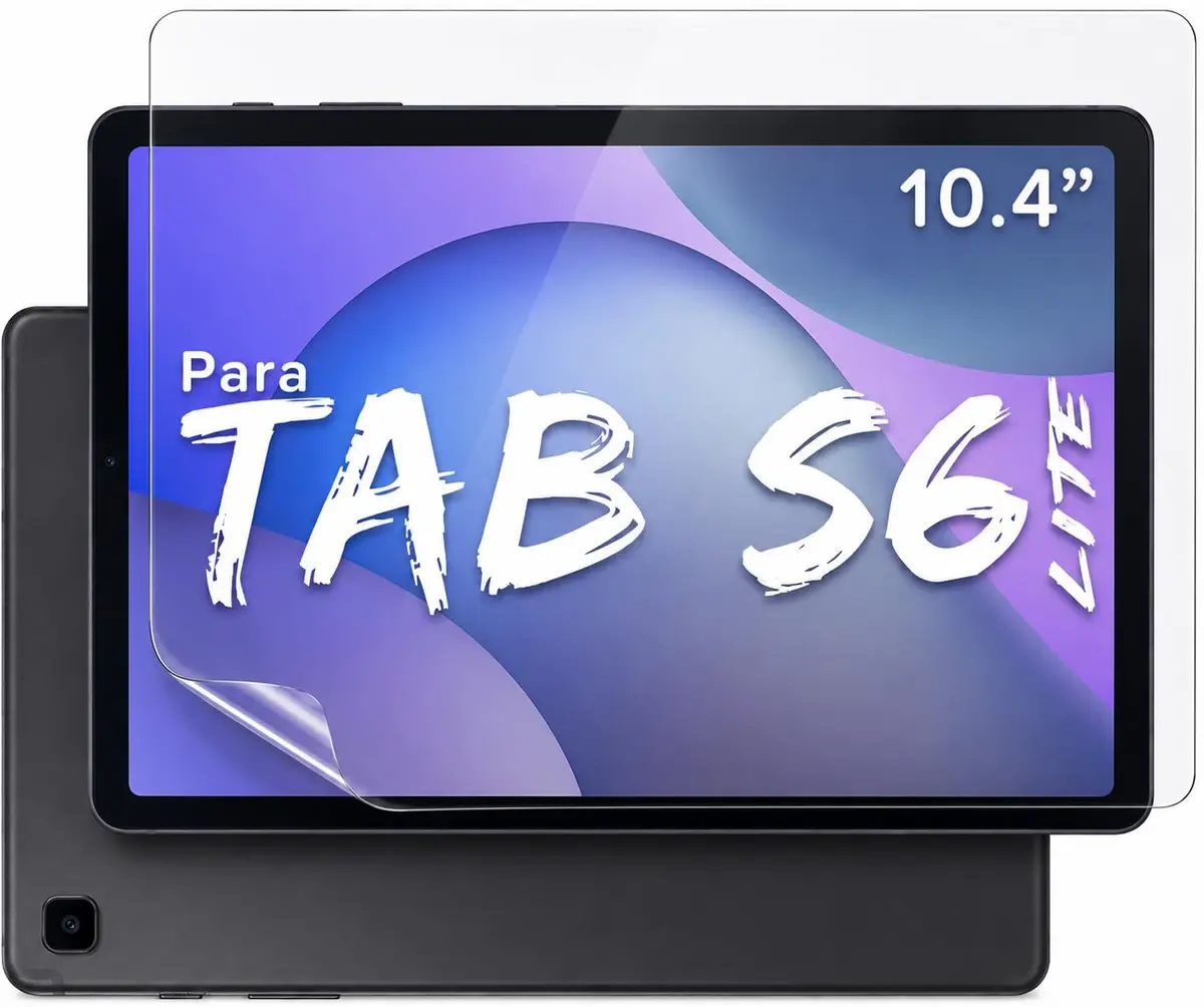 Película para Samsung Galaxy Tab S6 Lite Cerâmica Premium HD – Alta proteção Anti Riscos, Toque Suave, Ultra Transparente e Anti Poeira