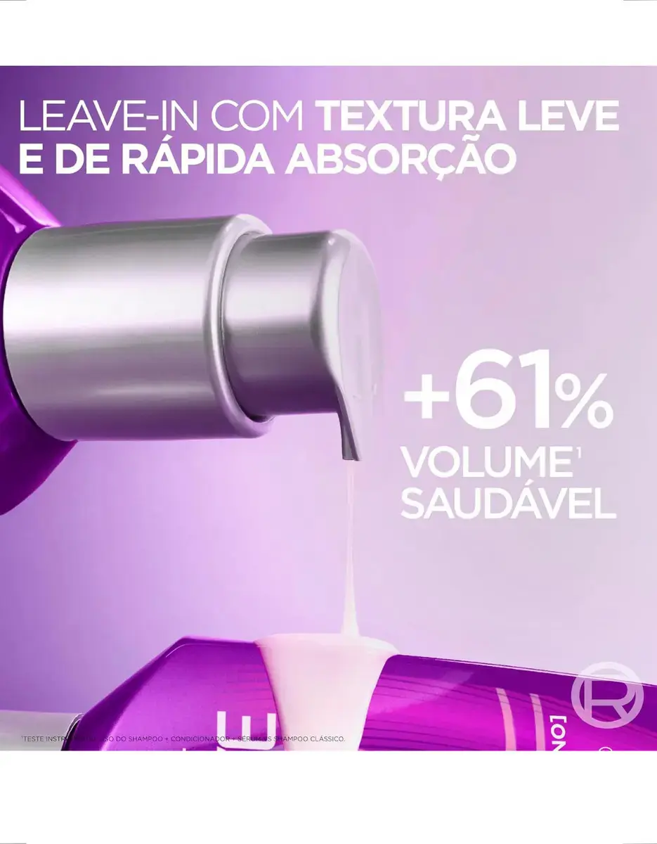 L'oréal Paris Elseve Collagen Lifter Leave-in Sérum Capilar Para Cabelos Finos Injeção de Massa com Peptídeos de Colágeno Aumenta o Volume em 61% e Encorpa os Fios por 72h 100ml thumbnail 4