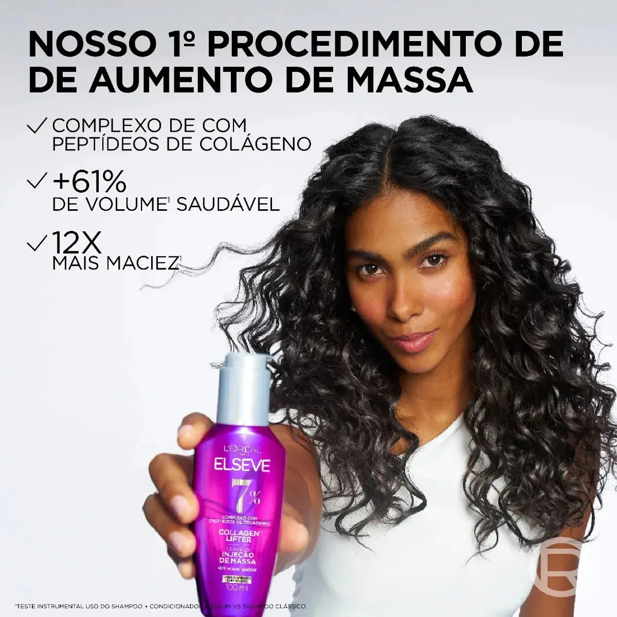 L'oréal Paris Elseve Collagen Lifter Leave-in Sérum Capilar Para Cabelos Finos Injeção de Massa com Peptídeos de Colágeno Aumenta o Volume em 61% e Encorpa os Fios por 72h 100ml thumbnail 6