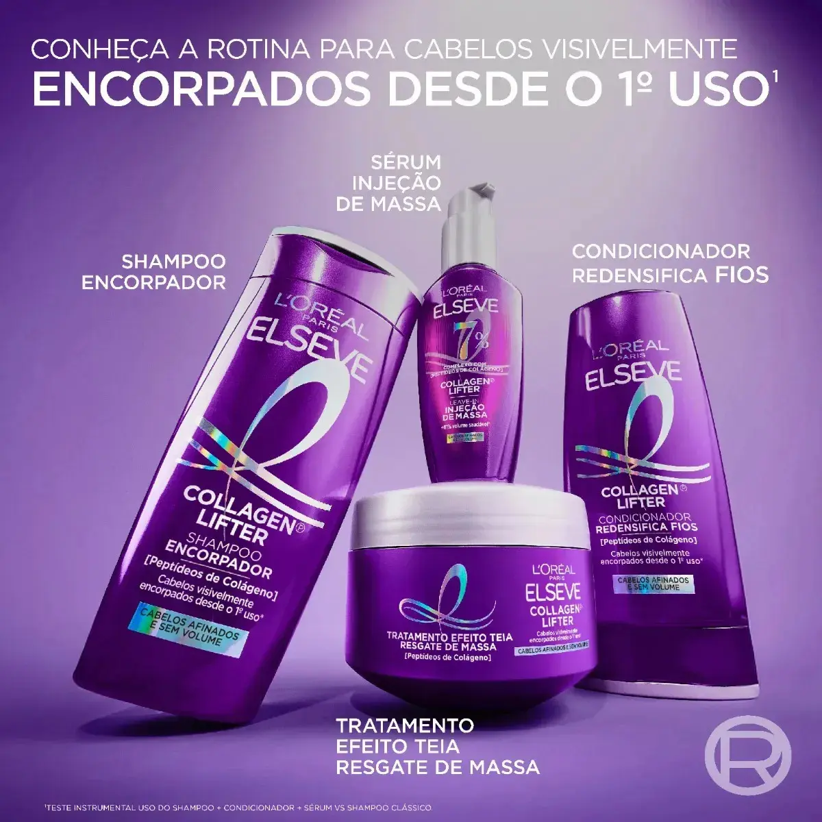 L'oréal Paris Elseve Collagen Lifter Leave-in Sérum Capilar Para Cabelos Finos Injeção de Massa com Peptídeos de Colágeno Aumenta o Volume em 61% e Encorpa os Fios por 72h 100ml thumbnail 8