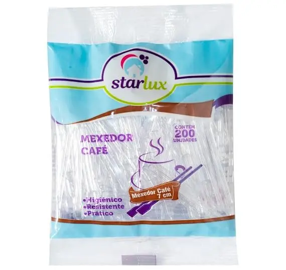 Mexedor para Cafe Cristal 7cm Starlux 200 Unidades