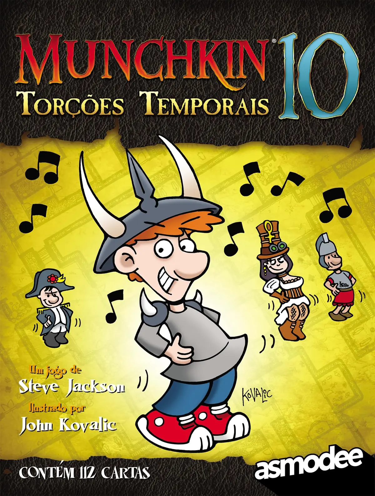 Asmodee, Munchkin 10: Torções Temporais (Expansão), Jogos de Cartas para Amigos, 3 a 6 jogadores, 30-60 minutos por partida