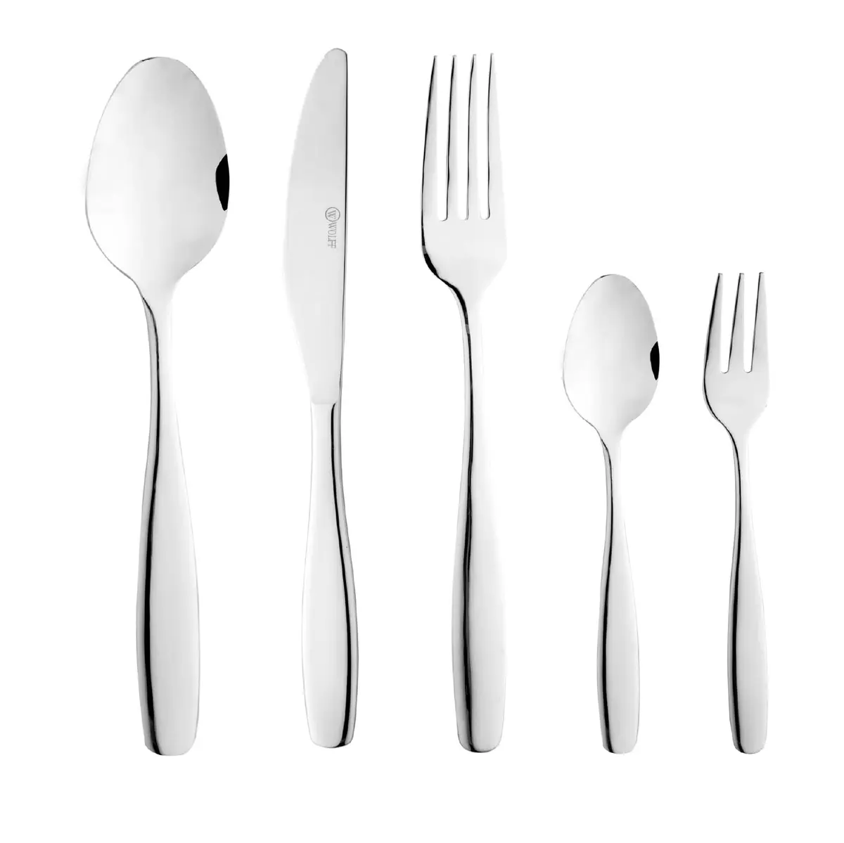 WOLFF - Faqueiro de Aço Inox Cannes 30 Peças - Jogos de Talheres - Mesa Posta