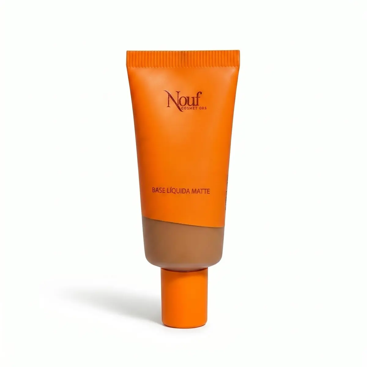 Nouf Base Líquida Matte 30ml Alta Cobertura Resistente à Água e Suor Longa Duração Acabamento Natural para Todos os Tipos de Pele (07 - Bege Escuro - Subtom Quente)