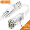 [Moedas R$11,84] Cabo Ethernet Flat CAT6 RJ45 10 metros - 1