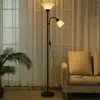 Luminaria De Piso Chão Abajur Cupula  1,65 Cm Vintage Em Metal - 1