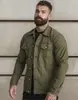 Jaqueta Masculina Sarja com 4 Bolsos Frontais - 1