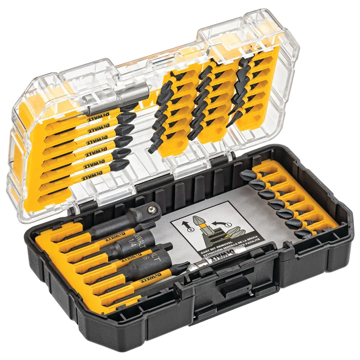 DEWALT Jogo de Bits e Brocas FlextorQ com Maleta ToughCase, DWA2T40IR, 40 peças - 1