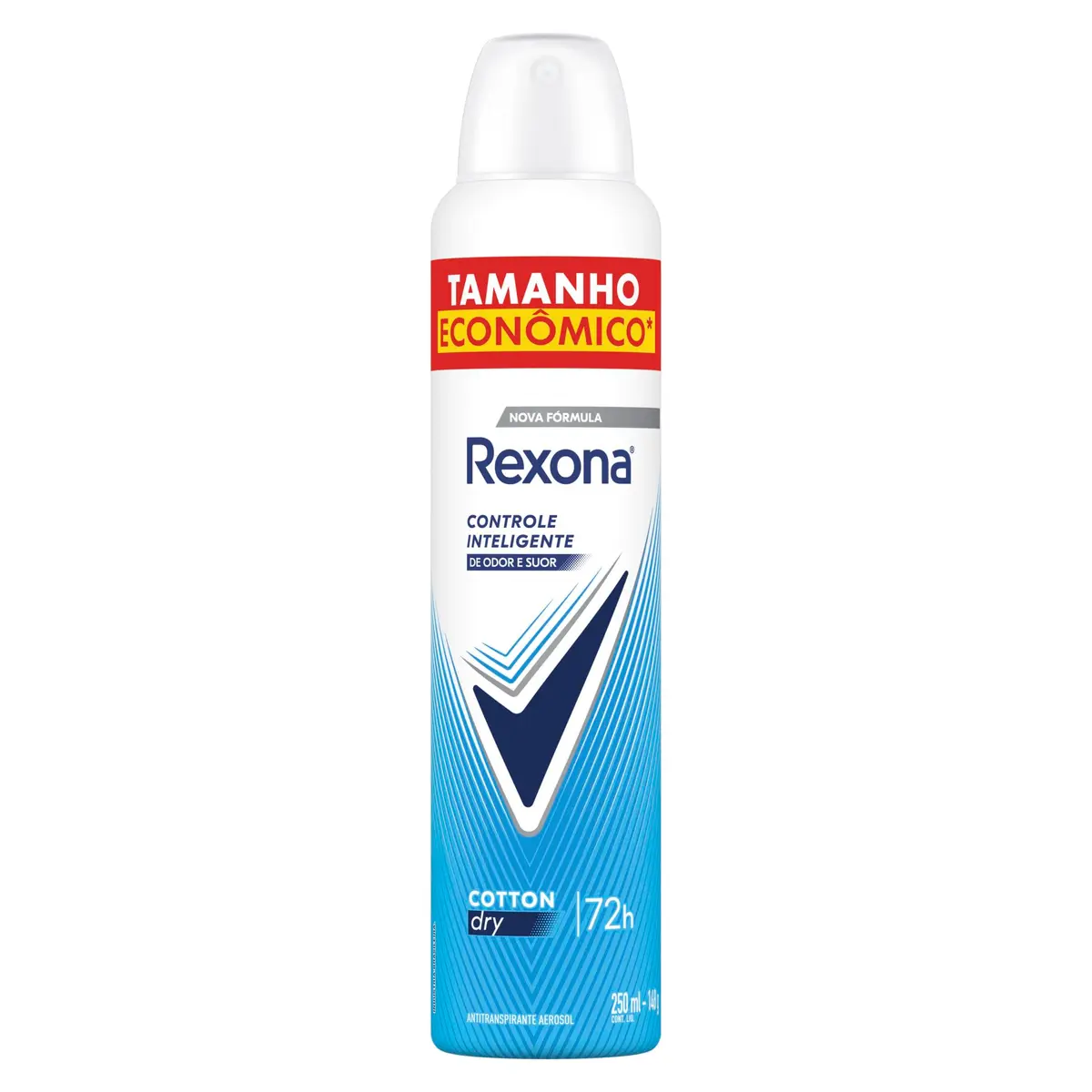 Rexona Antitranspirante Aerossol Cotton Dry 250 ML, Leve Mais Pague Menos, Embalagem Pode Variar