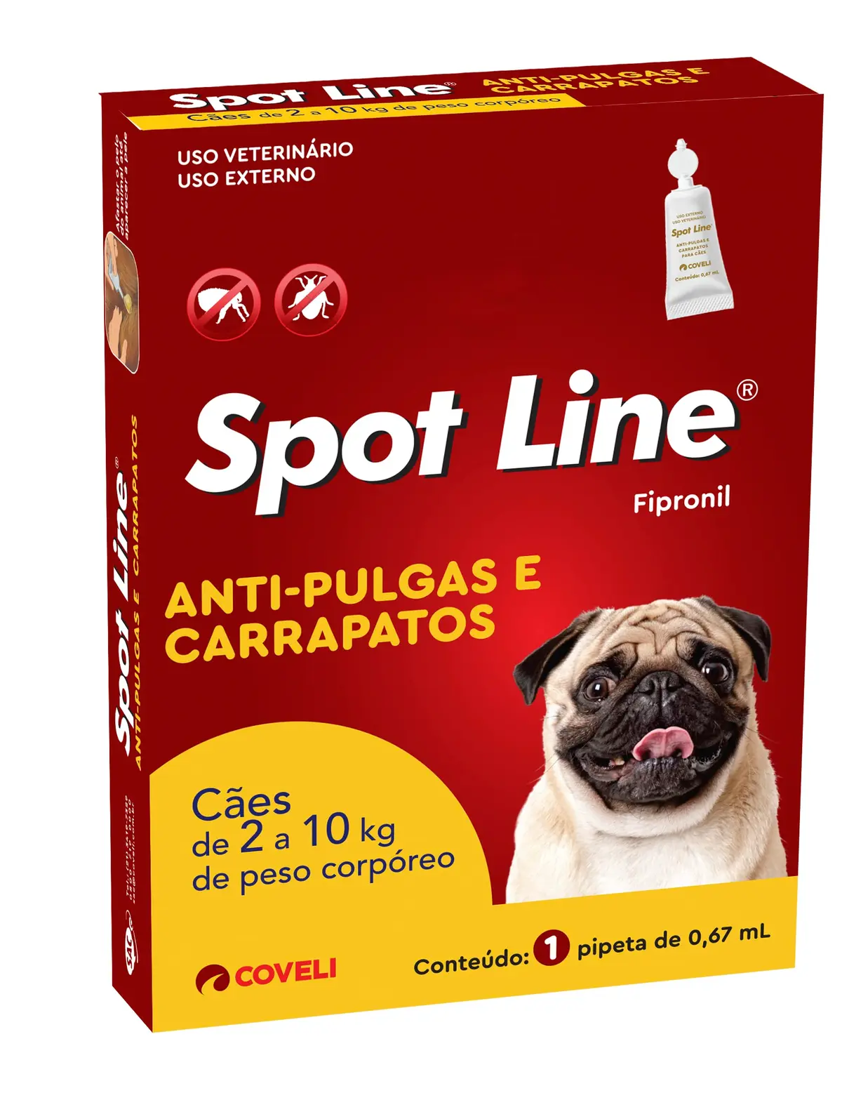 Antipulgas Spot Line, Até 10kg