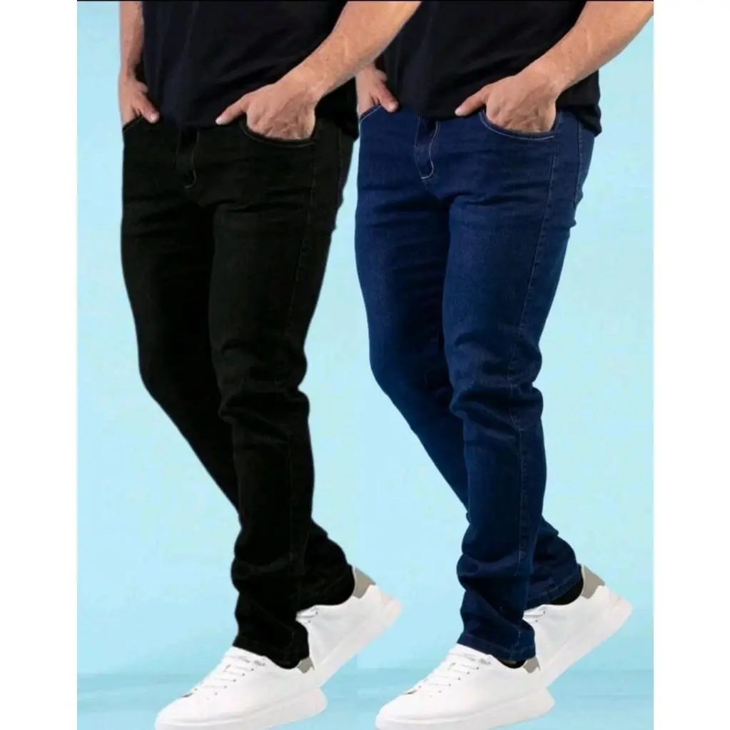 kit calças jeans masculina tradicional para trabalho direto da fabrica envio imediato promoção - 1