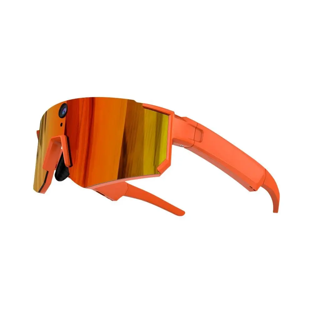 Óculos de Sol M95 Esportivos com Câmera 800W, Bluetooth para Chamadas e Música, Assistente de Voz, Gravação em Primeira Pessoa para Ciclismo, Corrida e Atividades ao Ar Livre(Preto)