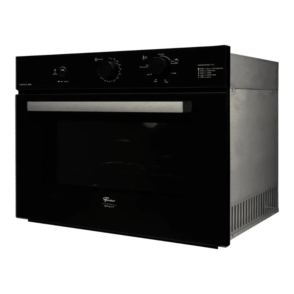 Fischer Forno a Gás Embutir Infinity 50L com Grill Preto 220V