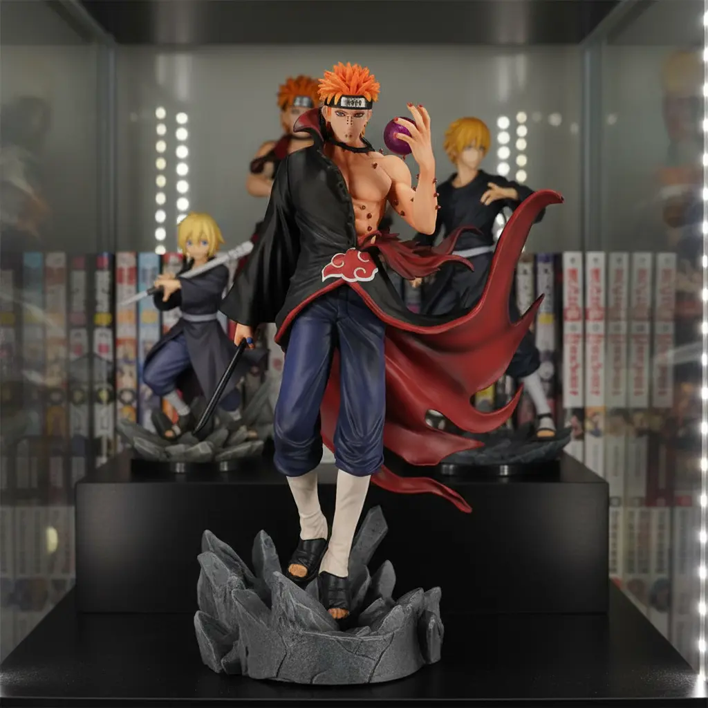 22,5cm Estátua Naruto Pain PVC Modelo GK Anime Figura Coleção Decoração de Mesa Brinquedo Presente