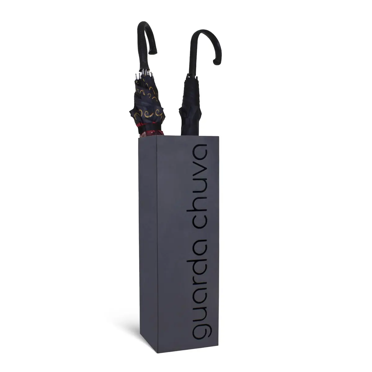 Geguton – Porta Guarda-Chuva Básico – Design Minimalista e Funcional – Organização para Entrada – Grafite Rugoso