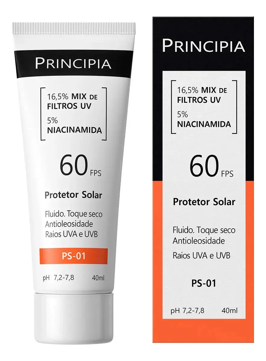 Principia PS-01 Protetor Solar Facial FPS 60 40 ml - 1