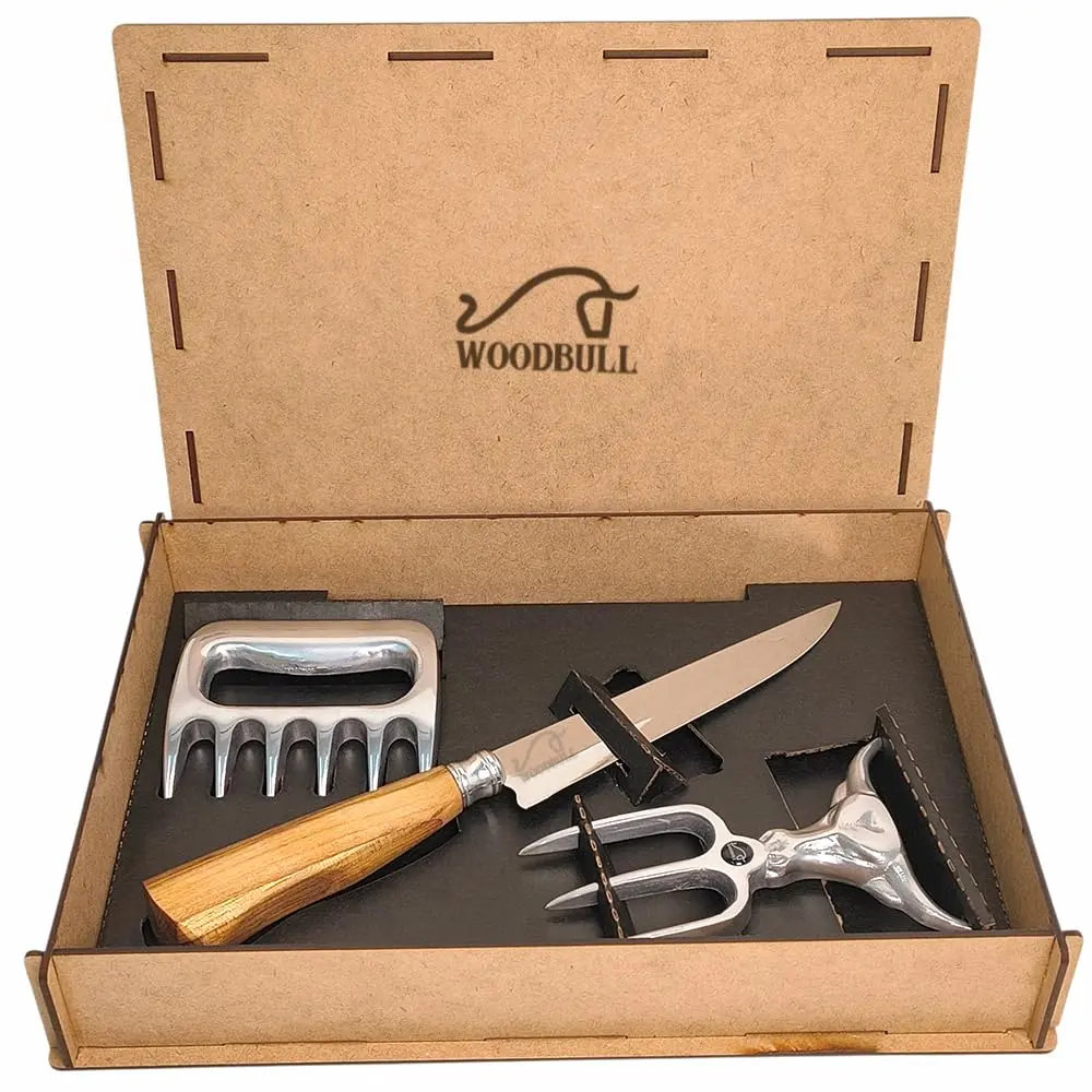 Kit Churrasco Doutor Churras, Completo para Preparar e Servir Carnes com Precisão e Estilo, Perfeito para Mestres Churrasqueiros e Amantes do Churrasco – WOODBULL. - 1