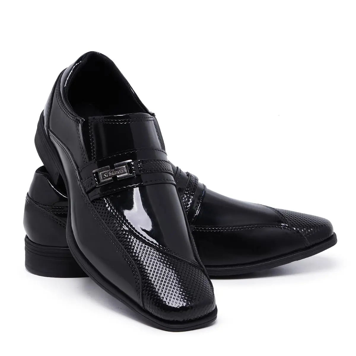 Sapato Social Masculino Bico Fino Elegante Pull On 835