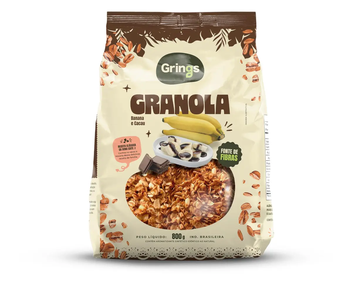 Grings Cerealle Granola Banana & Cacau 800G