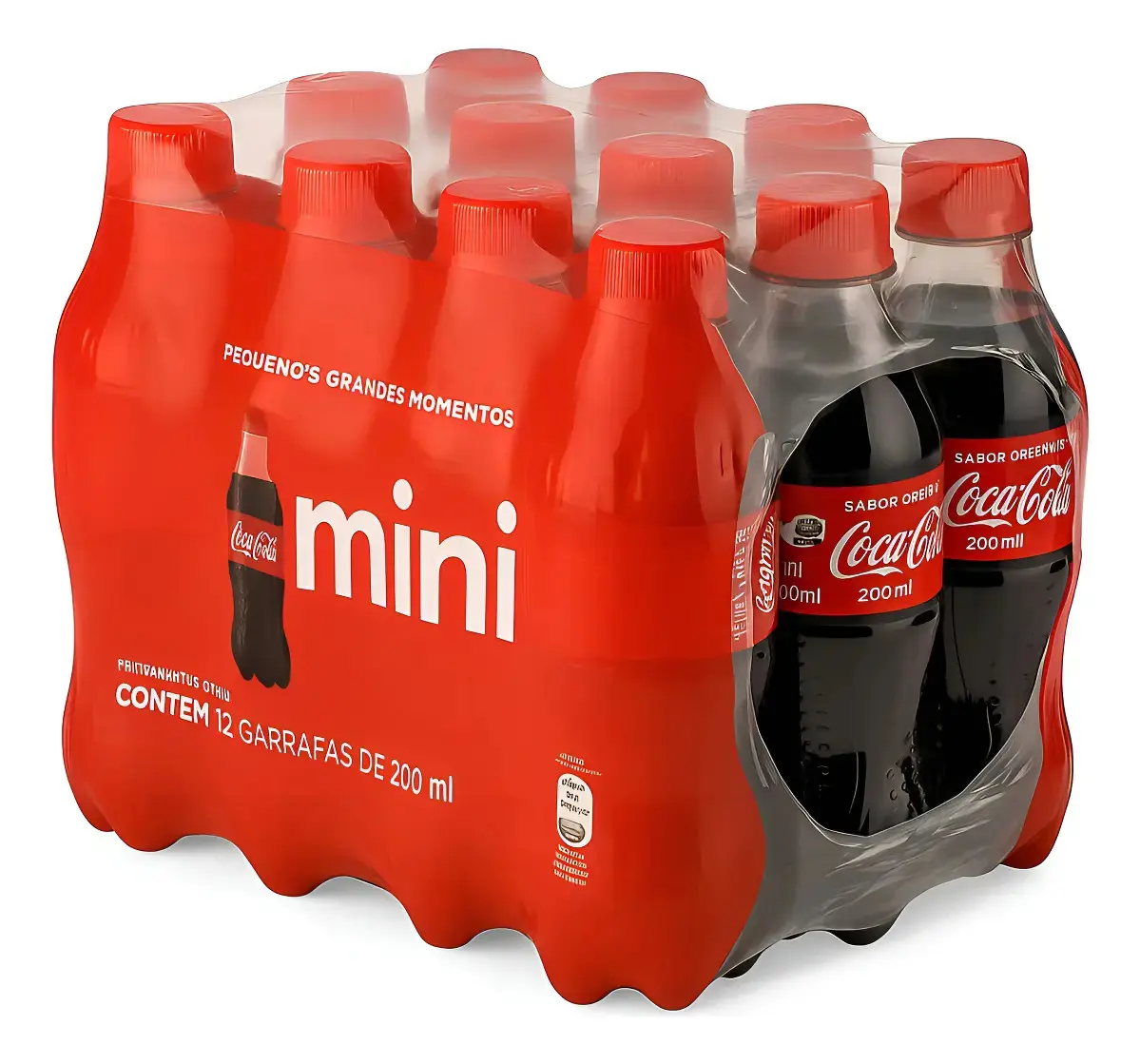 Refrigerante Coca-cola Original Pet 200ml - 12 Unidades - Fardo