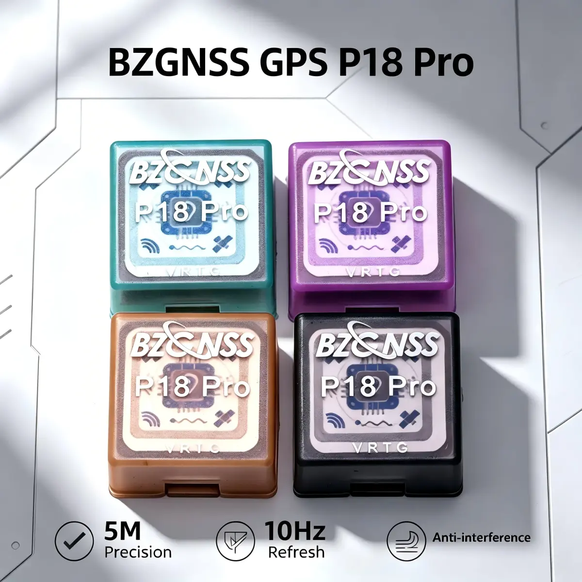 Módulo GNSS GPS BZGNSS P18 Pro para Drone FPV – 50+ Satélites, Alta Precisão de 5m, Anti-Interferência, Compatível com Betaflight e INAV