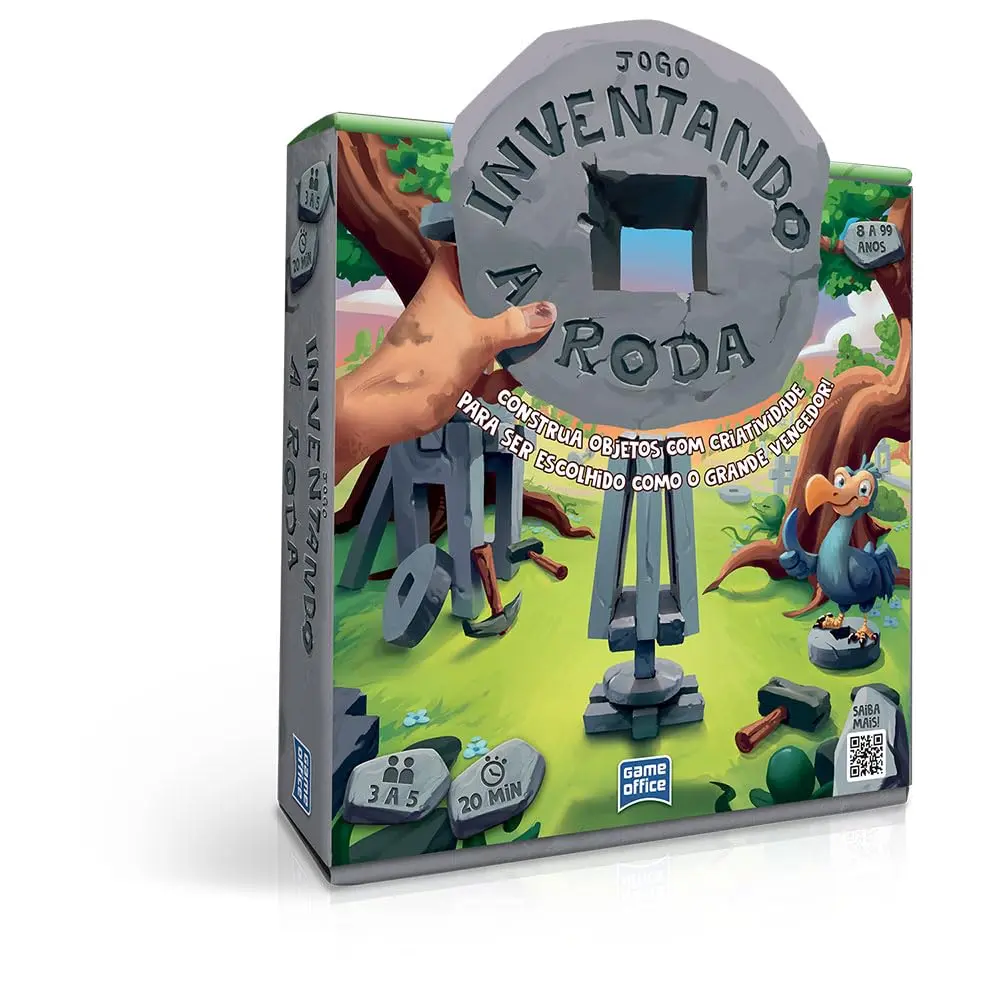 Toyster - Jogo: Jogo Inventando A Roda - Game Office - 3 a 5 jogadores - 8 anos +