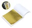 100 Folhas de Ouro Comestível 9x9cm para gastronomia - 1
