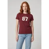 Camiseta Feminina Aeropostale Estampa Aero 87 Vinho