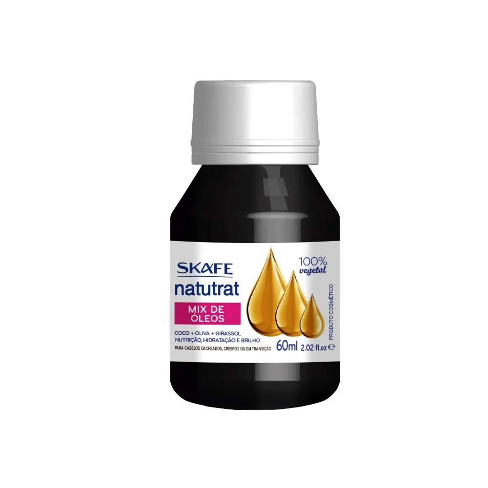 Óleo Capilar Skafe Natutrat SOS, Mix de Óleos, 60ml