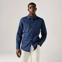 Camisa Jeans Levi's® Western Barstow Standard Lavagem Escura Camisa Levi's® Barstow Western Standard - L USA | G BR - 1
