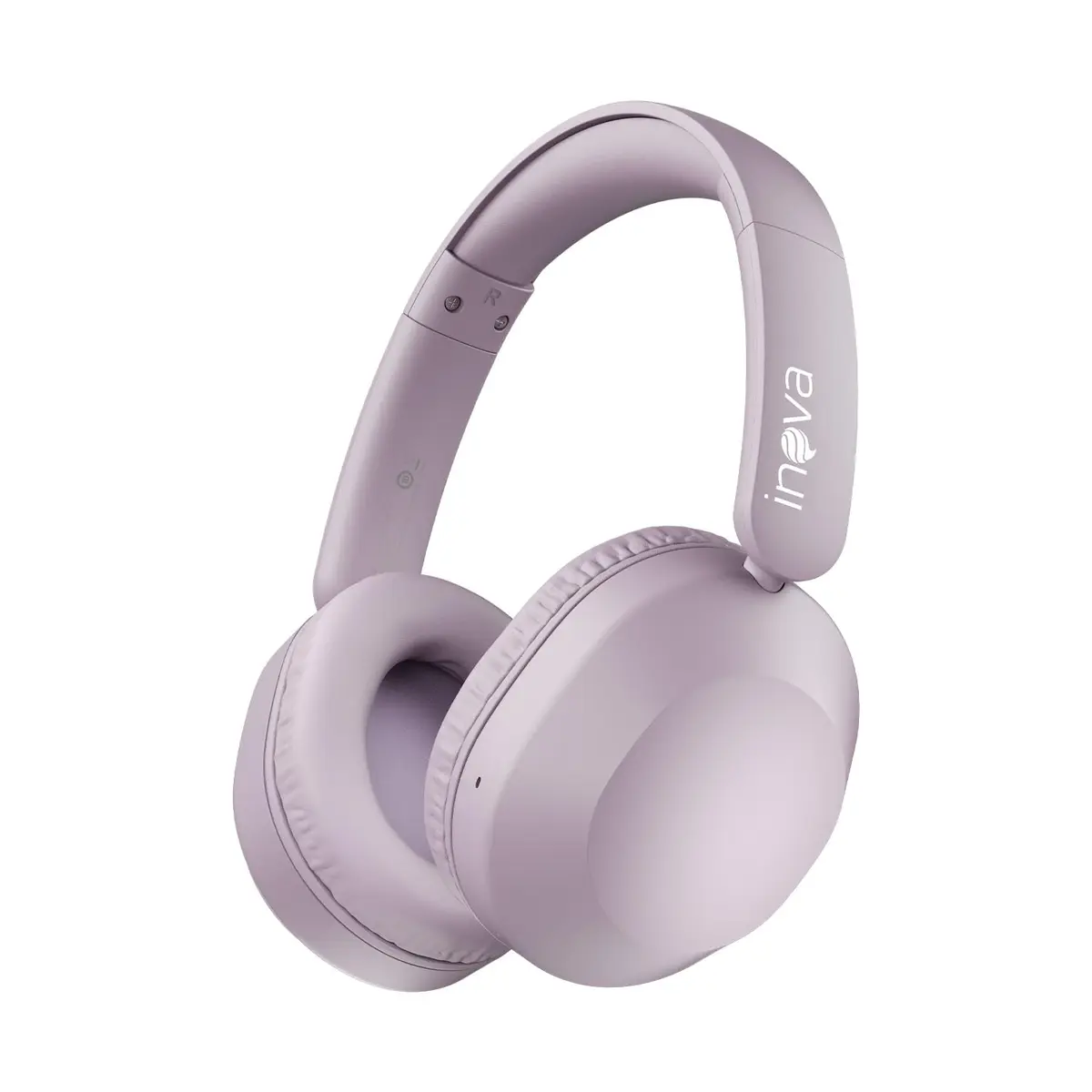 INAVA Headphone Bluethooth, 25h, Áudio Hi-Res, Headset com Microfone, ENC, Fone de Ouvido Bluetooth, Suitable for Travel, Home, and Office Use (Roxo)