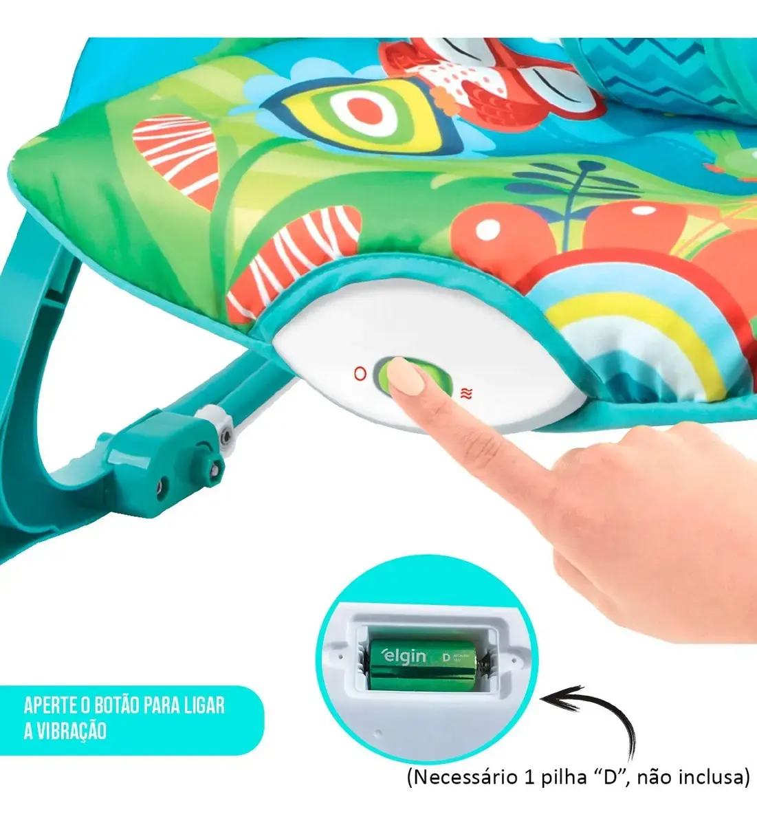 Cadeira de Descanso e Balanço Funtime 18kgs Coruja Maxi Baby thumbnail 5