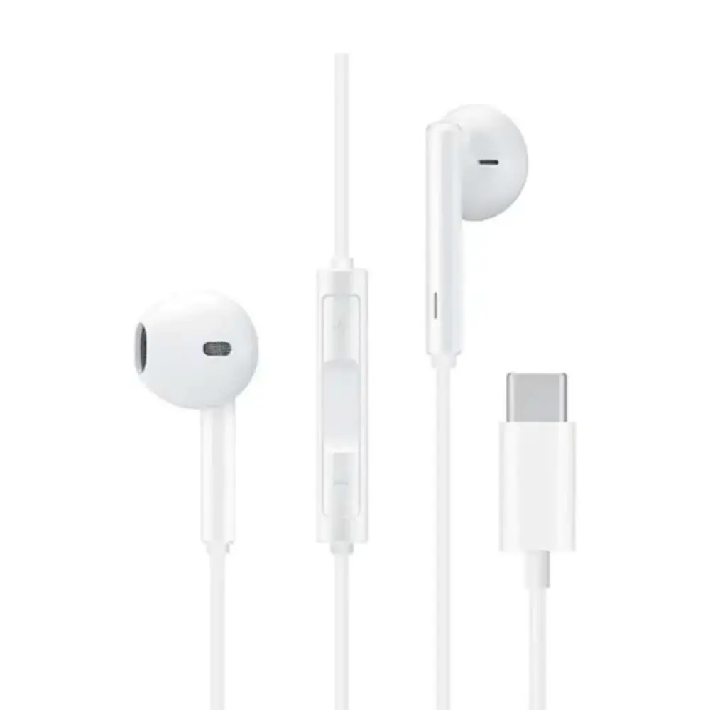 Fone de Ouvido com Fio Premium com Microfone e Controle de Volume, Anti-Ruído (99,15%), Cabo Antitramado, Compatível com Samsung, Motorola, LG e Smartphones USB-C - Branco – 4G