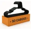 Kit 50 Cabides Reforçados Adulto Preto Combate - 1