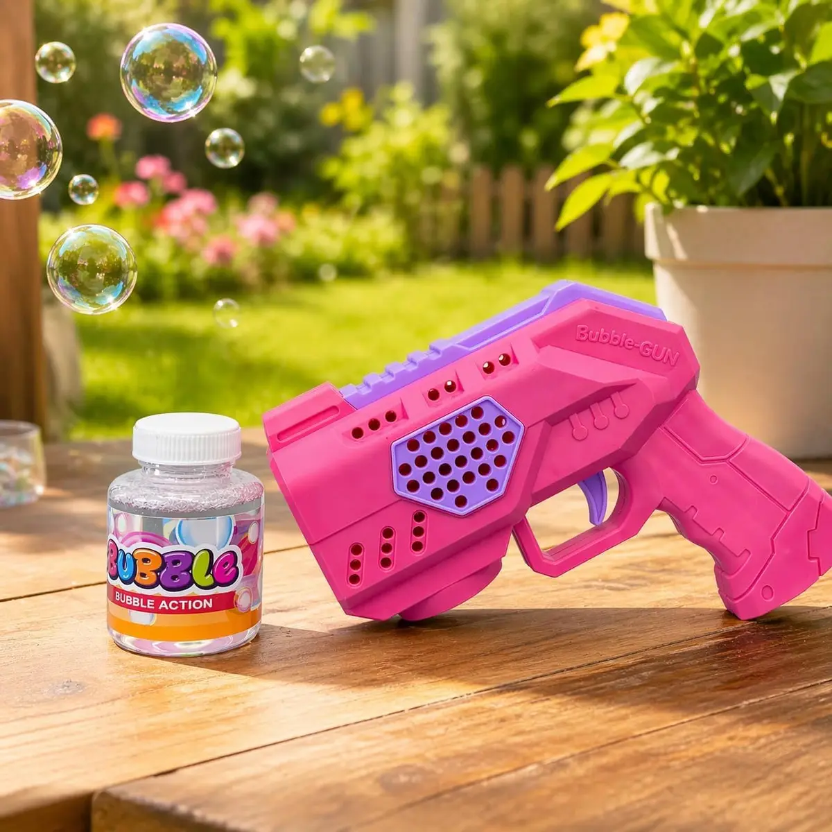 Brinquedo Maquina Bolha De Sabão Pistola Automática Com Luz | Brinquedo Infantil, Bolhas Automáticas, Com Iluminação, Fácil de Usar, Diversão ao Ar Livre - 1
