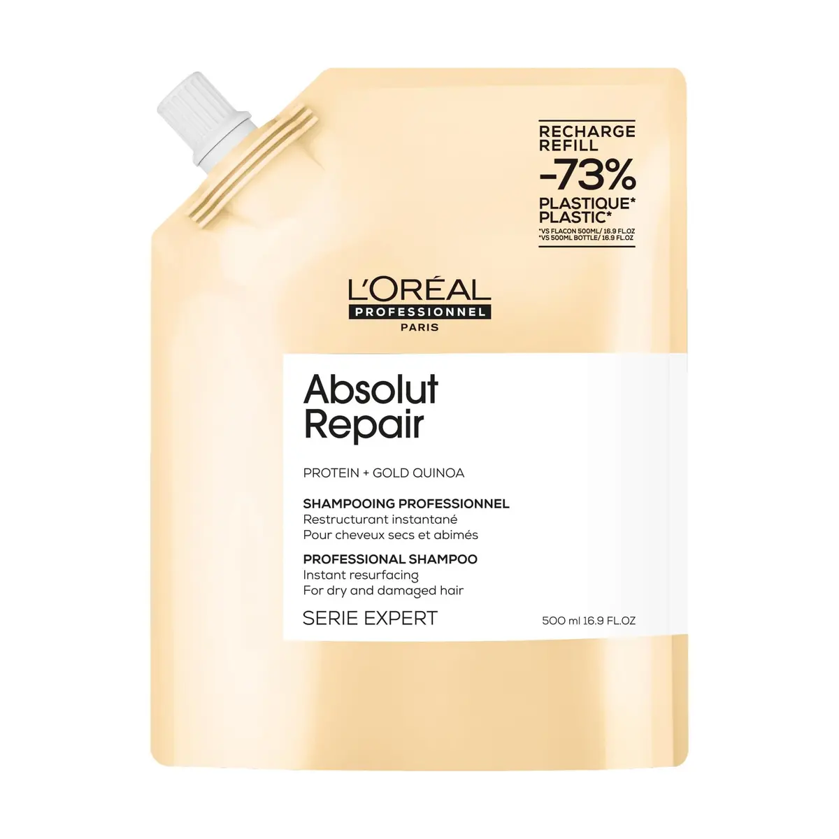 Refil Loreal Professionnel Serie Expert Absolut Repair 500Ml | Quinoa, Proteína Hidrolisada do Trigo